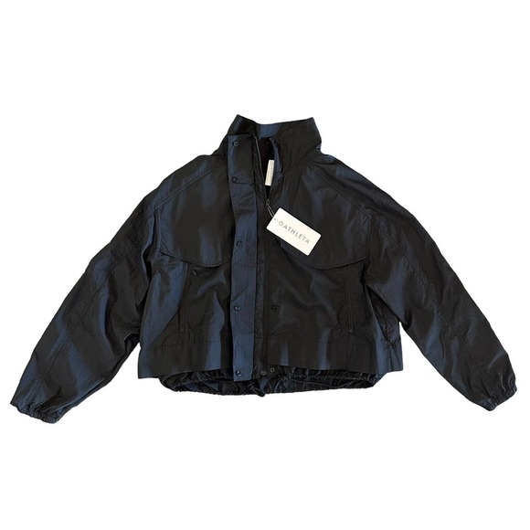 NWT Athleta Canopy Parachute Performance Jacket Size M Black BRAND NEW $158 Zip - Picture 11 of 16